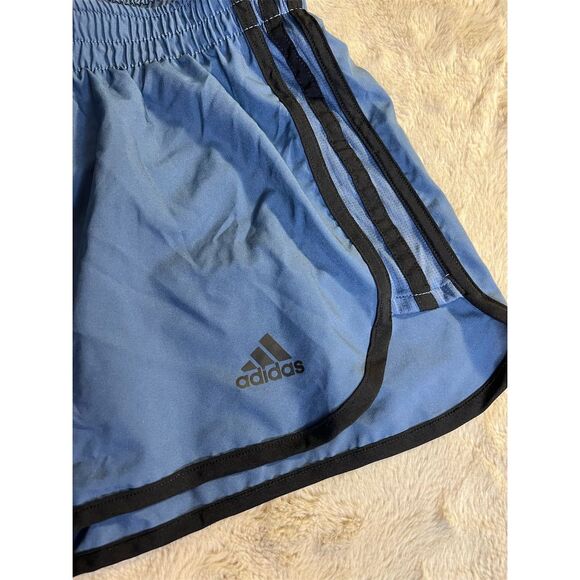 Adidas Women's Marathon 20 Running Shorts Blue Size S Athletic Activewear - Picture 2 of 7